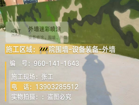 河北 迷彩漆喷涂价格（按平方米计费）